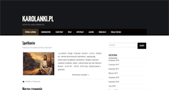 Desktop Screenshot of karolanki.pl